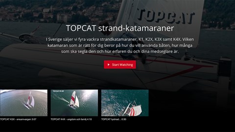 TOPCAT katamaraner lanserar egen videokanal med Wistia istället för YouTube